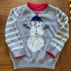 Boys Mini Boden Snowman Sweater 2-3 years